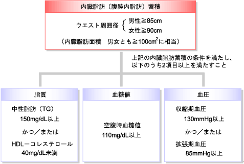 メタボリックシンドロームの説明図