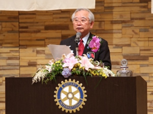 祝辞 赤山武興ガバナー